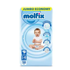 Molfix jambo Maxi 7-14 Kg 58 Pcs (Made in Turkey)